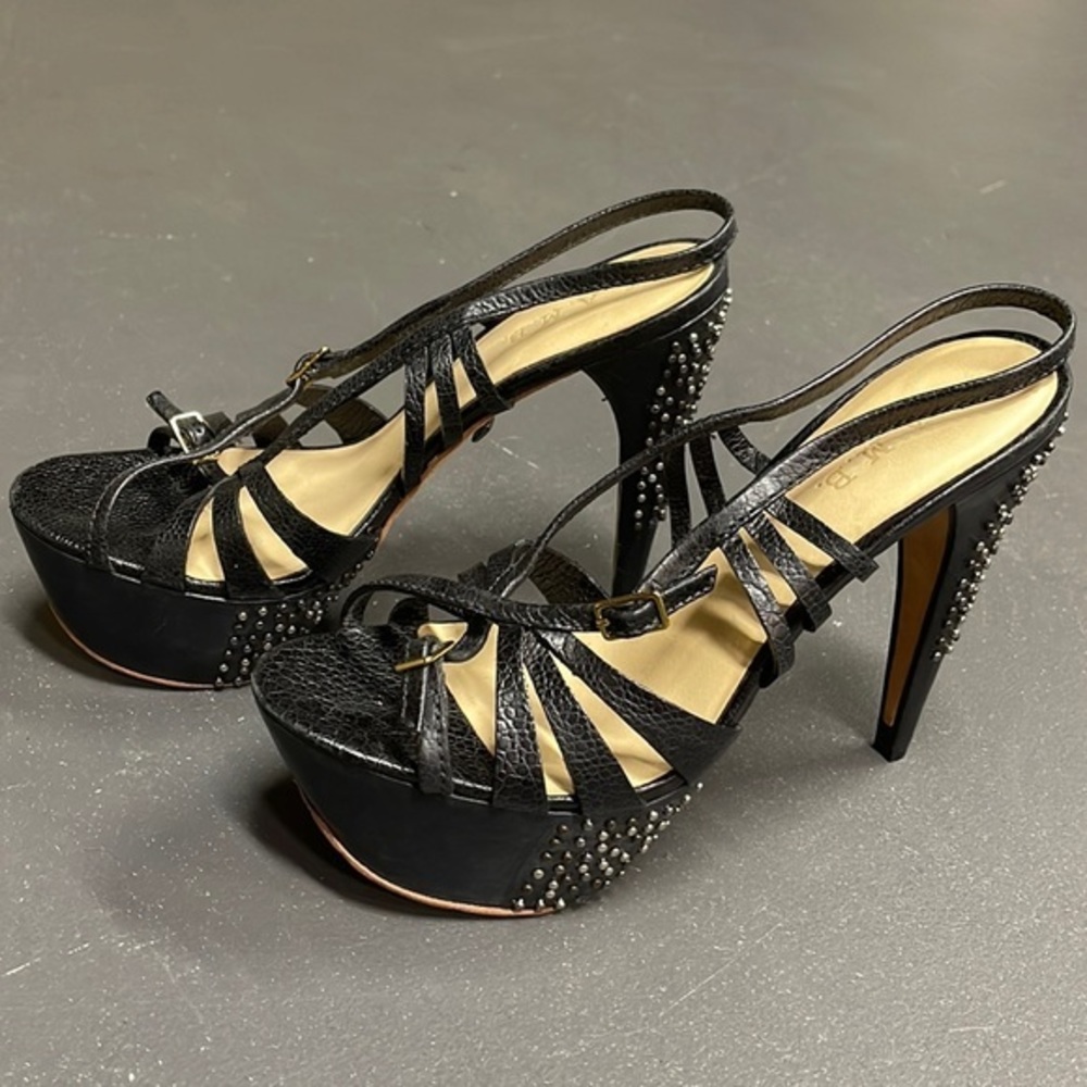 L.A.M.B by Gwen Stefani studded open toe heels